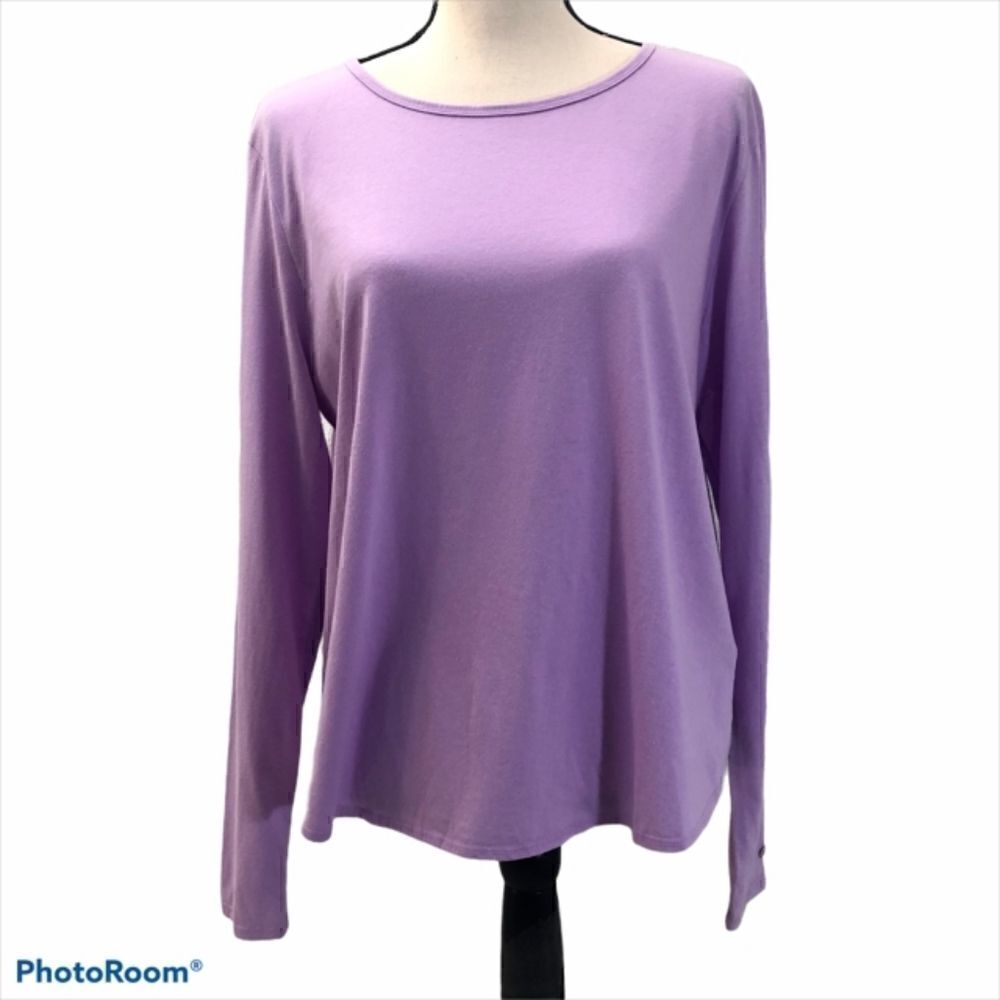 Fabletics Purple Top with Crossover Open Back NWT - image 1